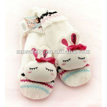 Custom Kids Warm Acrylic Knitted WInter Gloves ZMR622